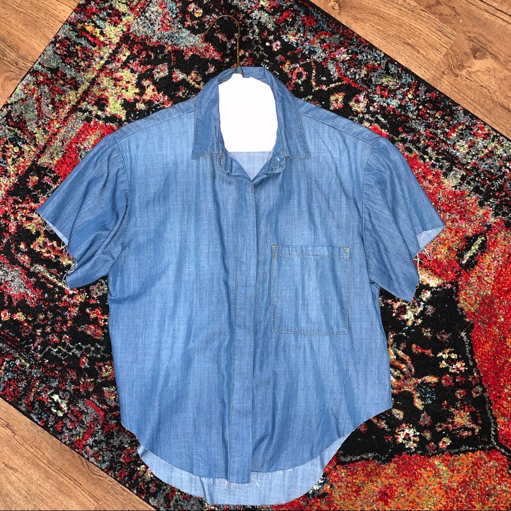 Denim button up